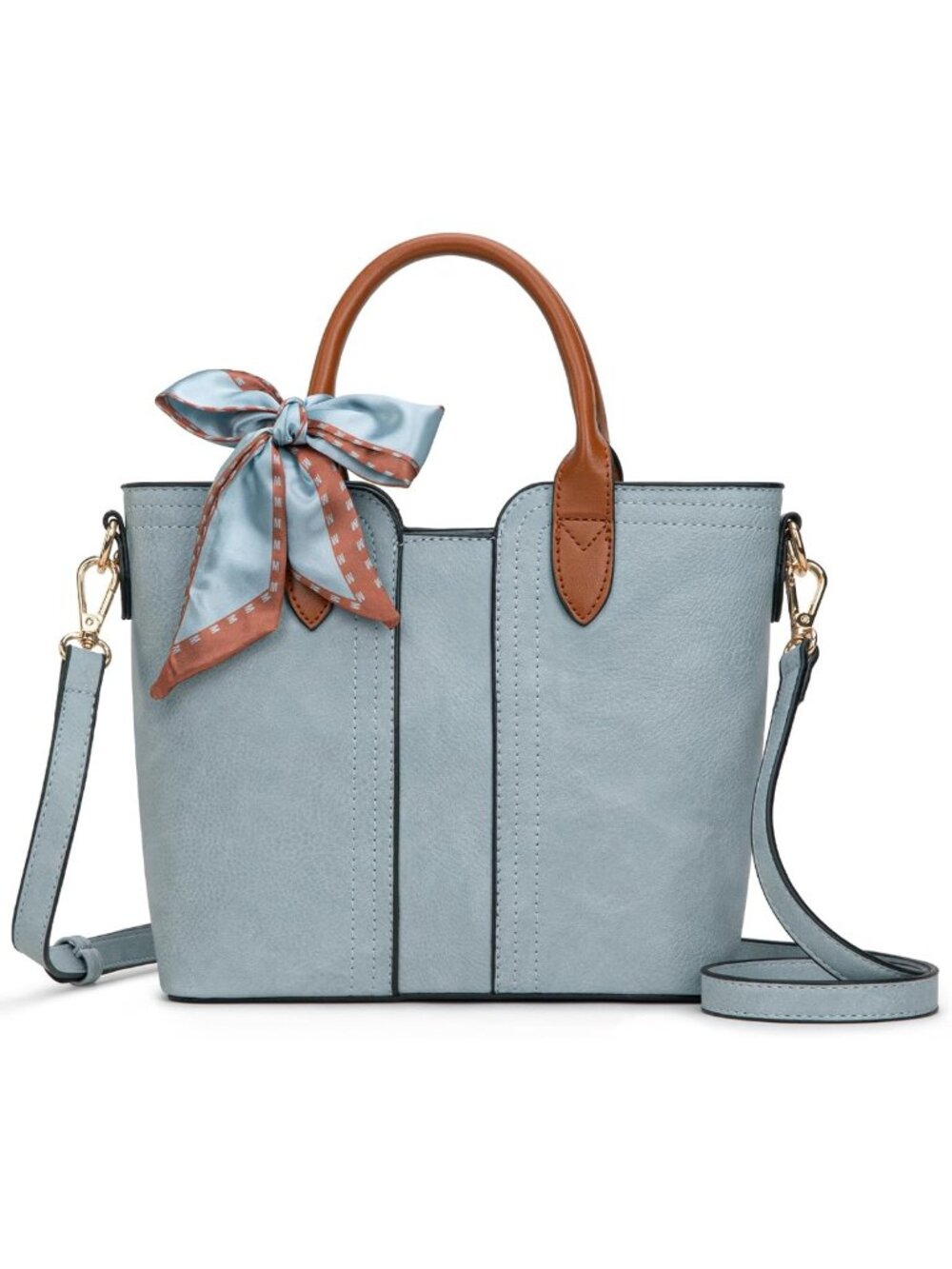 Stylish Women's Tote Bag & Crossbody Purse, Cute Satchel Handbag with Detachable